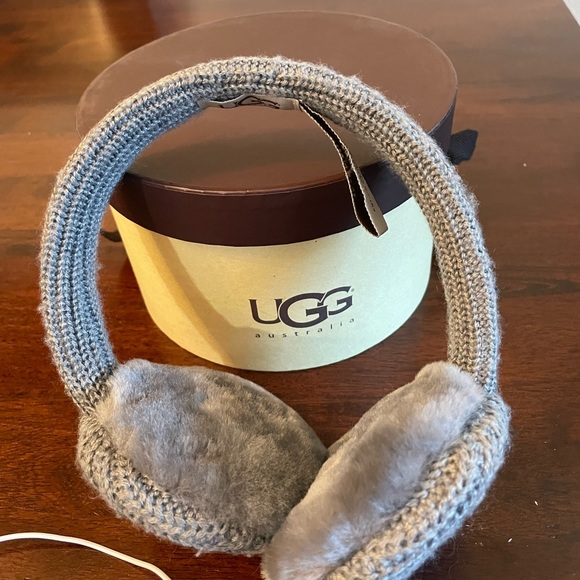 UGG Accessories Ugg Australia Wired Shearling Earmuffs Gray Poshmark